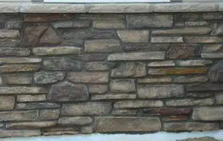 closeup of stone masonry detailing
